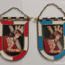 Banderines de colección: 2 BANDERINES PEQUEÑOS - JESUS NAZARENO DE SAN FERNANDO - 1990. Lote 294024838