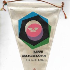 Banderines de colección: BANDERÍN XXXIII FERIA DE BARCELONA 1965