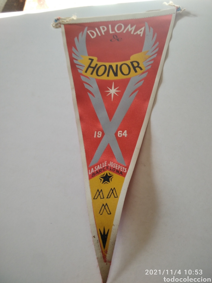 Bandierine di collezione: Bander&iacute;n diploma de Honor la Salle Josepets, Barcelona 1964