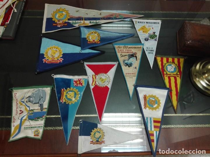 Banderines de colecci&oacute;n: INEDITO LOTE DE 21 BANDERINES CLUB VESPA - ESPA&Ntilde;A Y EXTRANJERO- A&Ntilde;OS 50/60