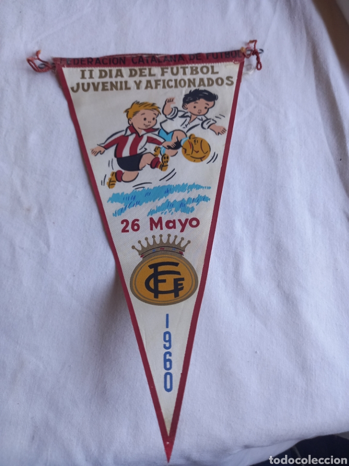 Galhardetes de cole&ccedil;&atilde;o: ANTIGUO BANDERIN FUTBOL 1960