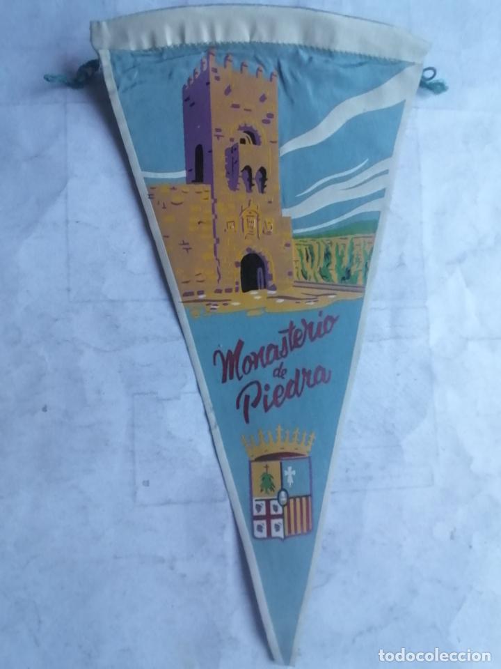 Banderines de colecci&oacute;n: ANTIGUO BANDERIN, MONASTERIO DE PIEDRA, MEDIDAS 26 X 14 CM