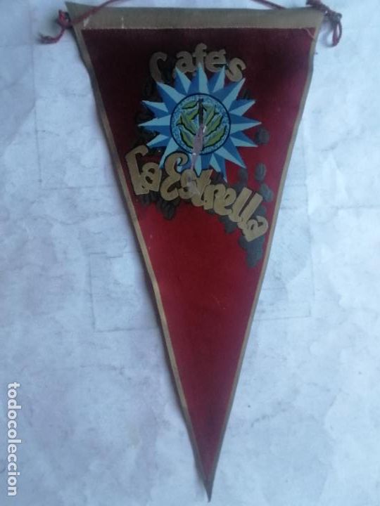Banderines de colecci&oacute;n: ANTIGUO BANDERIN, CAFES LA ESTRELLA, MEDIDAS 28 X 15 CM