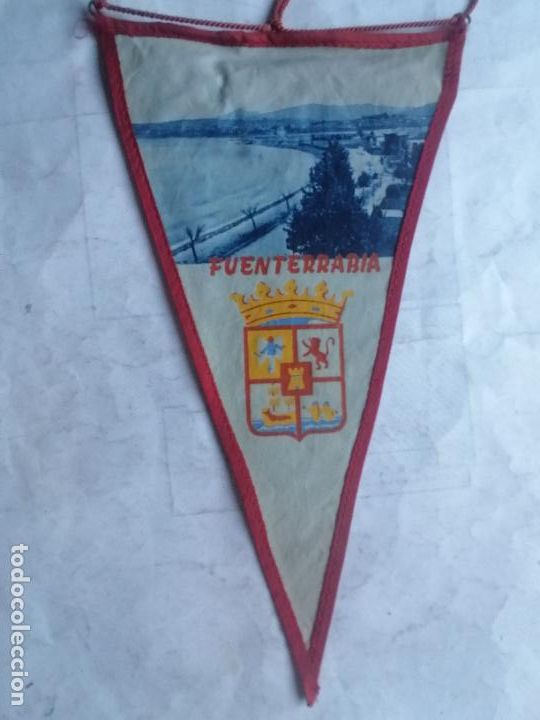 Banderines de colecci&oacute;n: ANTIGUO BANDERIN, FUENTERRABIA, MEDIDAS 27 X 15 CM