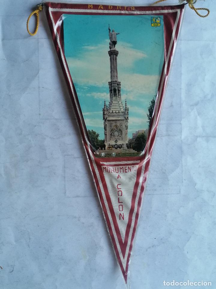 Galhardetes de cole&ccedil;&atilde;o: ANTIGUO BANDERIN, MONUMENTO A COLON, MEDIDAS 28 X 15 CM