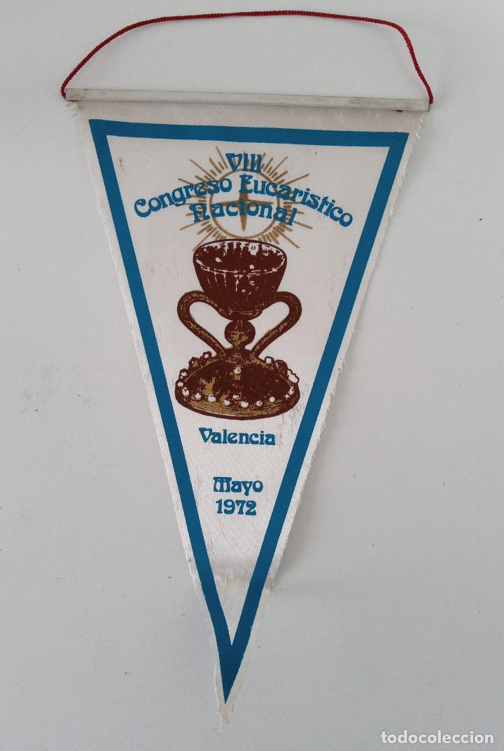 Collection pennants: ANTIGUO BANDER&Iacute;N VII CONGRESO EUCARISTICO NACIONAL. VALENCIA MAYO 1972