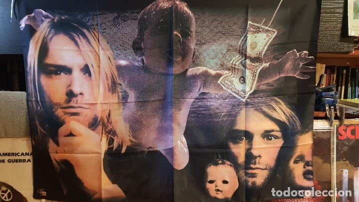 Banderines de colecci&oacute;n: BANDERA NIRVANA (BEBE/HORIZONTAL) 140CMX98CM - Foto 1