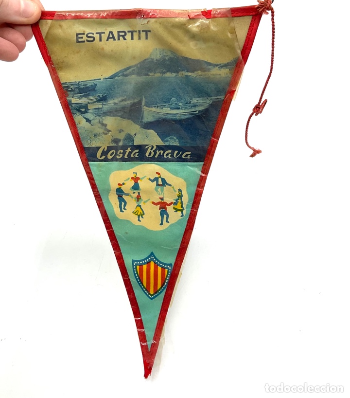 Fanions de collection: Bander&iacute;n antiguo - COSTA BRAVA ESTARTIT - Vista parcial e Islas Medas