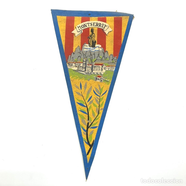 Galhardetes de cole&ccedil;&atilde;o: Bander&iacute;n antiguo - MONTSERRAT - CATALU&Ntilde;A - VIRGEN DE MONTSERRAT - Monasterio - LA MORENETA