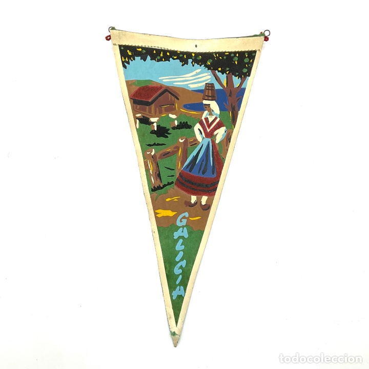 Galhardetes de cole&ccedil;&atilde;o: Precioso Bander&iacute;n antiguo - GALICIA