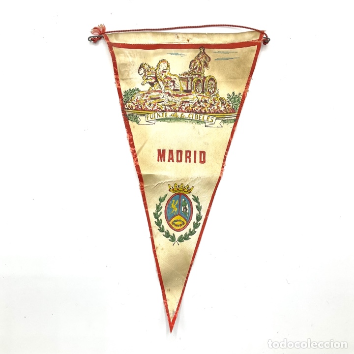 Banderines de colecci&oacute;n: Bander&iacute;n antiguo tur&iacute;stico - MADRID - FUENTE DE LA CIBELES