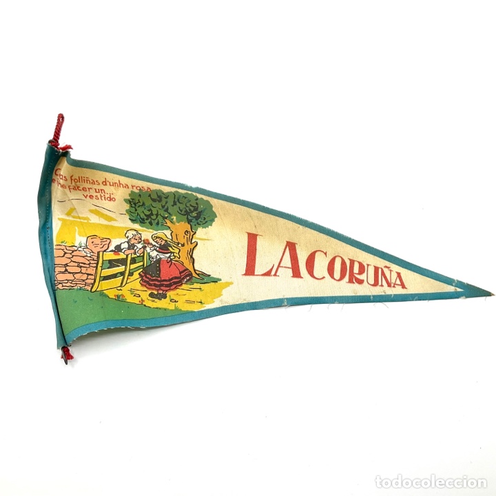 Galhardetes de cole&ccedil;&atilde;o: Bander&iacute;n antiguo - LA CORU&Ntilde;A GALICIA - Co as folli&ntilde;as d&rsquo;unha rosa eiche facer un&hellip; vestido