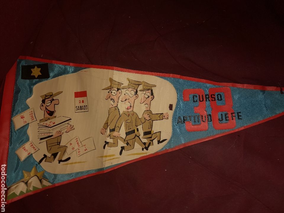 Galhardetes de cole&ccedil;&atilde;o: ANTIGUO BANDERIN 38 CURSO APTITUD JEFE