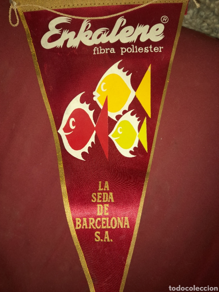 Galhardetes de cole&ccedil;&atilde;o: ANTIGUO BANDERIN ENKALENE LA SEDA DE BARCELONA S.A.