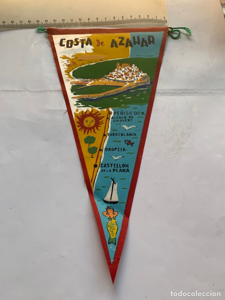 Fanions de collection: BANDER&Iacute;N. COSTA DE AZAHAR. SERIGRAF&Iacute;A.