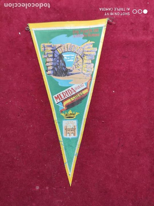Banderines de colecci&oacute;n: BANDERIN MERIDA A&Ntilde;OS 60 27,5 CM