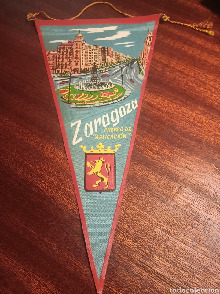 Galhardetes de cole&ccedil;&atilde;o: BANDERIN DE TELA ZARAGOZA PREMIO DE APLICACION