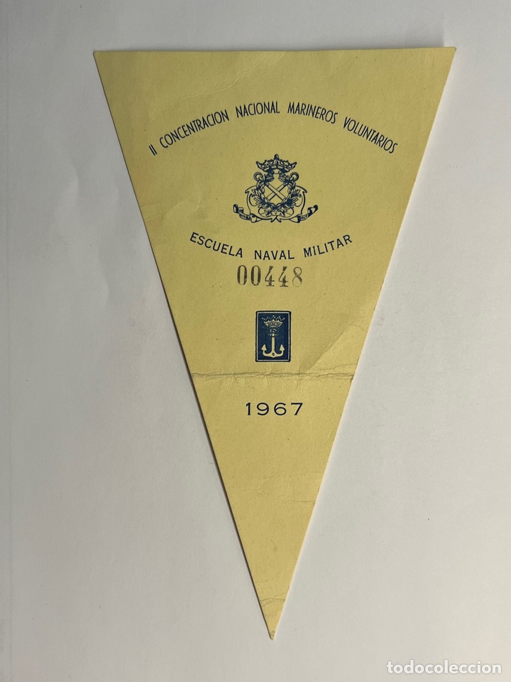 Galhardetes de cole&ccedil;&atilde;o: BANDER&Iacute;N, II Concentracion Nacional Marineros Voluntarios. ESCUELA NAVAL MILITAR (a.1967)