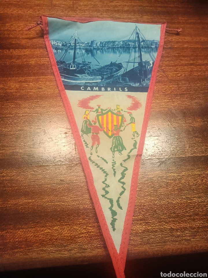 Galhardetes de cole&ccedil;&atilde;o: BANDERIN CAMBRILS ANTIGUO DE TELA