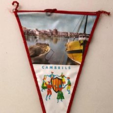 Banderines de colección: BANDERÍN DE CAMBRILS (TARRAGONA) - AÑOS 60. Lote 356126115