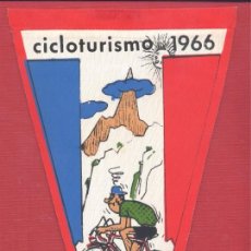 Banderines de colección: BANDERIN CICLOTURISMO 1966 PEÑA C.LETONA, VITORIA, VER FOTOS. Lote 356982450