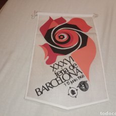 Banderines de colección: ANTIGUO BANDERÍN XXXVI FERIA DE BARCELONA. 1968