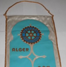 Banderines de colección: BANDERIN DEL ROTARY CLUB DE ALGER. Lote 366631446