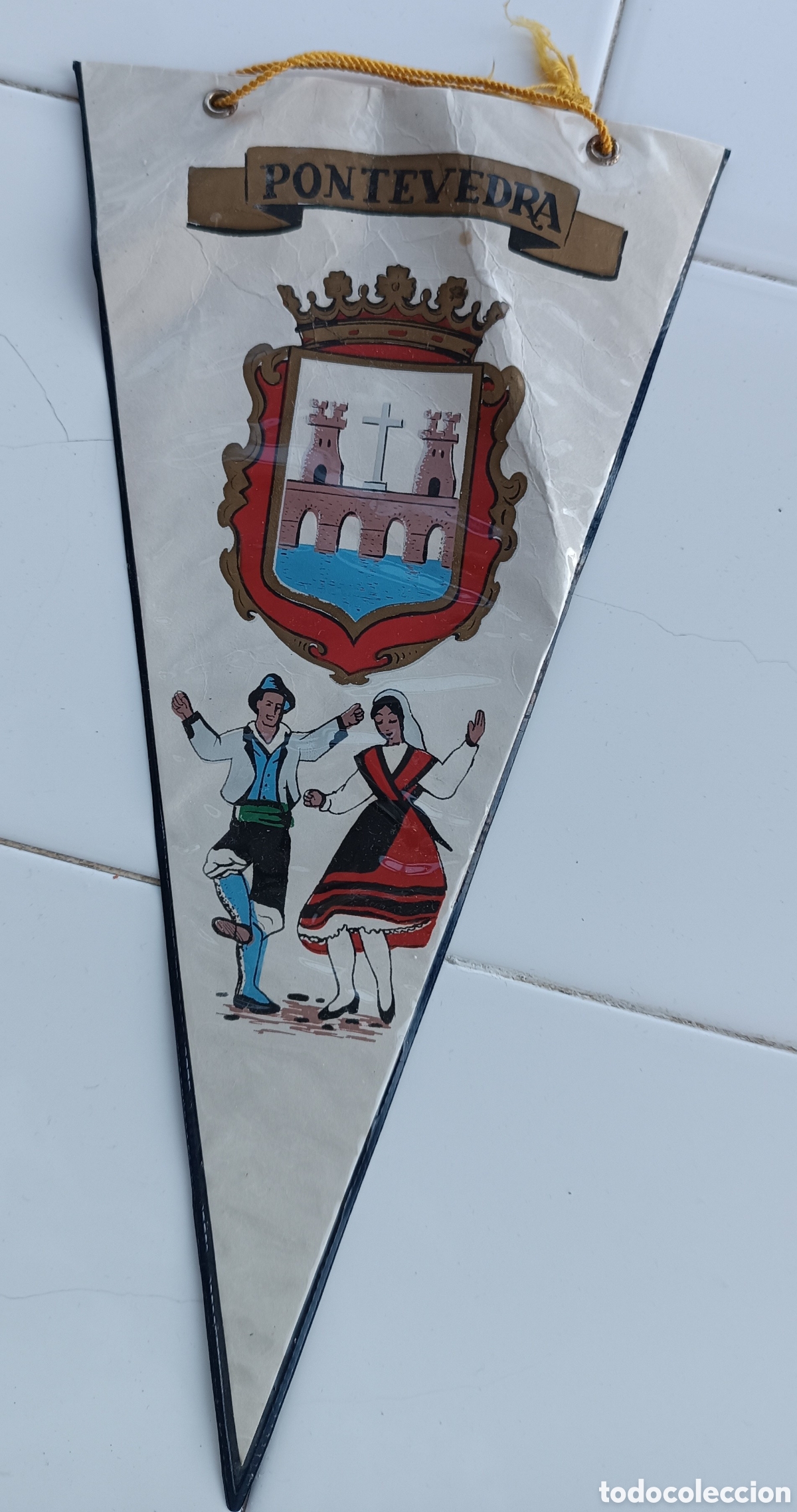 Banderines de colecci&oacute;n: Bander&iacute;n PONTEVEDRA. - Foto 1