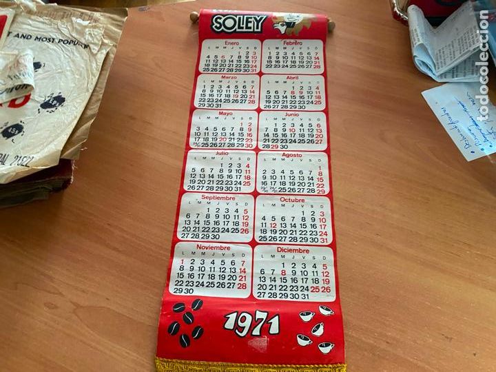 Banderines de colecci&oacute;n: CALENDARIO TIPO BANDERIN CAFE SOLEY 1971. 48 x 17 cm (COIB196)