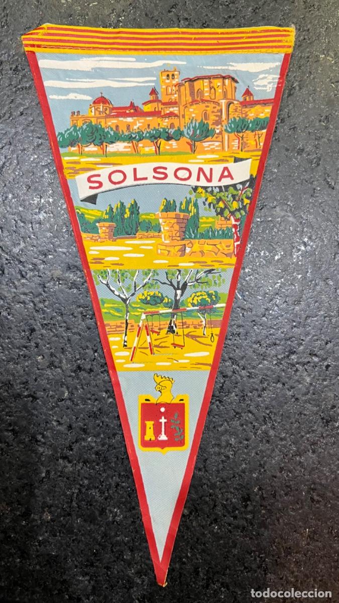 Galhardetes de cole&ccedil;&atilde;o: BANDERIN SOLSONA LERIDA BARCELONA A&Ntilde;OS 60
