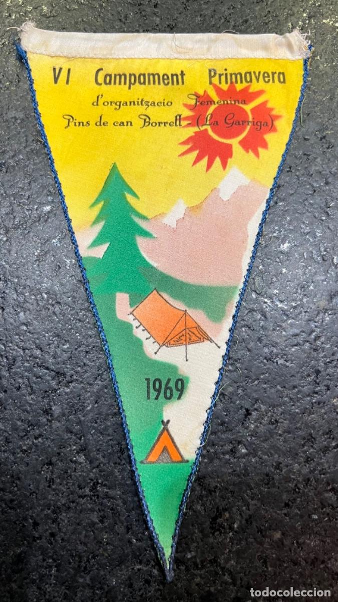 Galhardetes de cole&ccedil;&atilde;o: BANDERIN AL NOSTRE MANUEL FREIXA 1969, PINS DE CAN BORREL ( LA GARRIGA ), MUNTANYA ,BARCELONA 1963