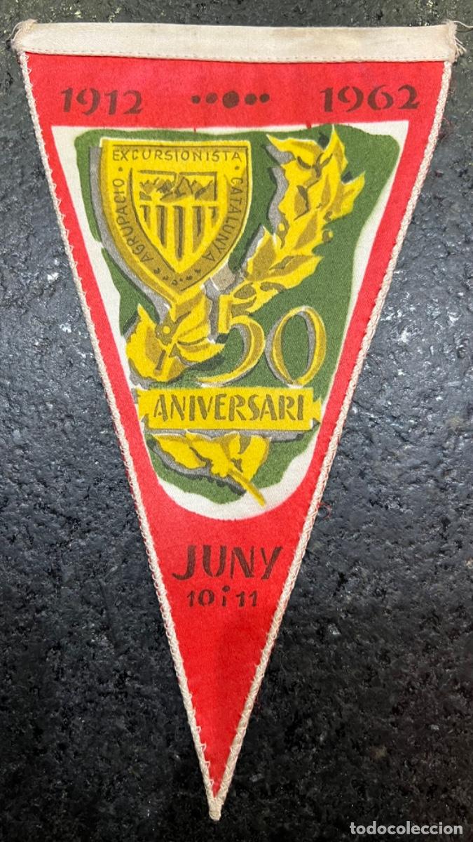 Collection pennants: BANDERIN ANTIGUO 50 ANIVERSARI AGRUPACIO EXCURSIONISTA CATALUNYA,
