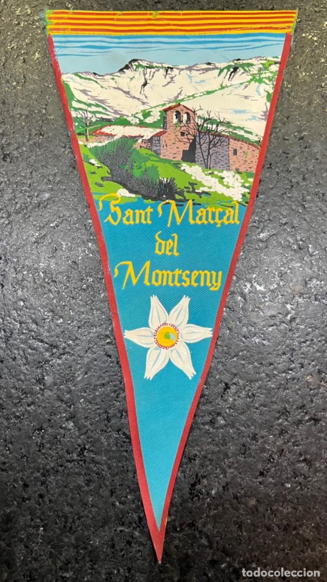 Banderines de colecci&oacute;n: BANDERIN ANTIGUO SANT MARCAL DEL MONTSENY A&Ntilde;OS 60
