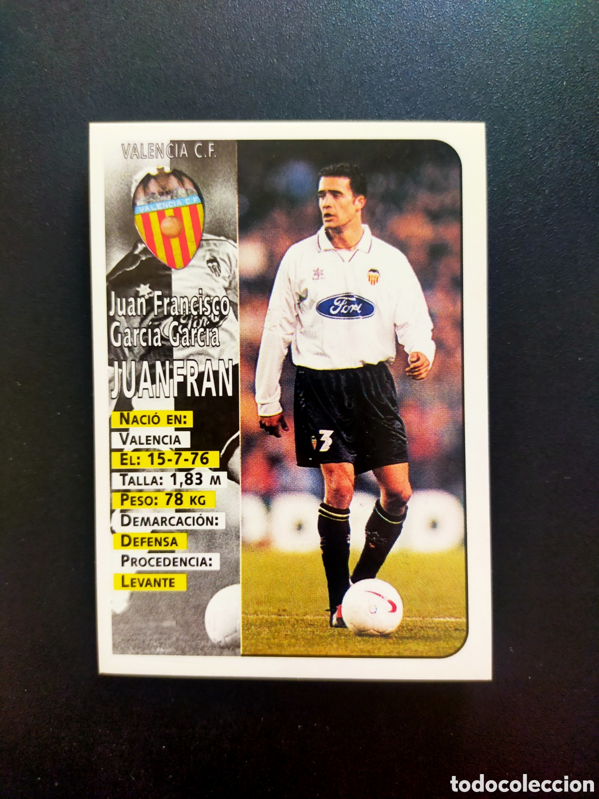 Sammlung von Wimpeln: 1998 1999 98 99 ESTE CROMO NUNCA PEGADO EN BUEN ESTADO VALENCIA JUANFRAN N 168