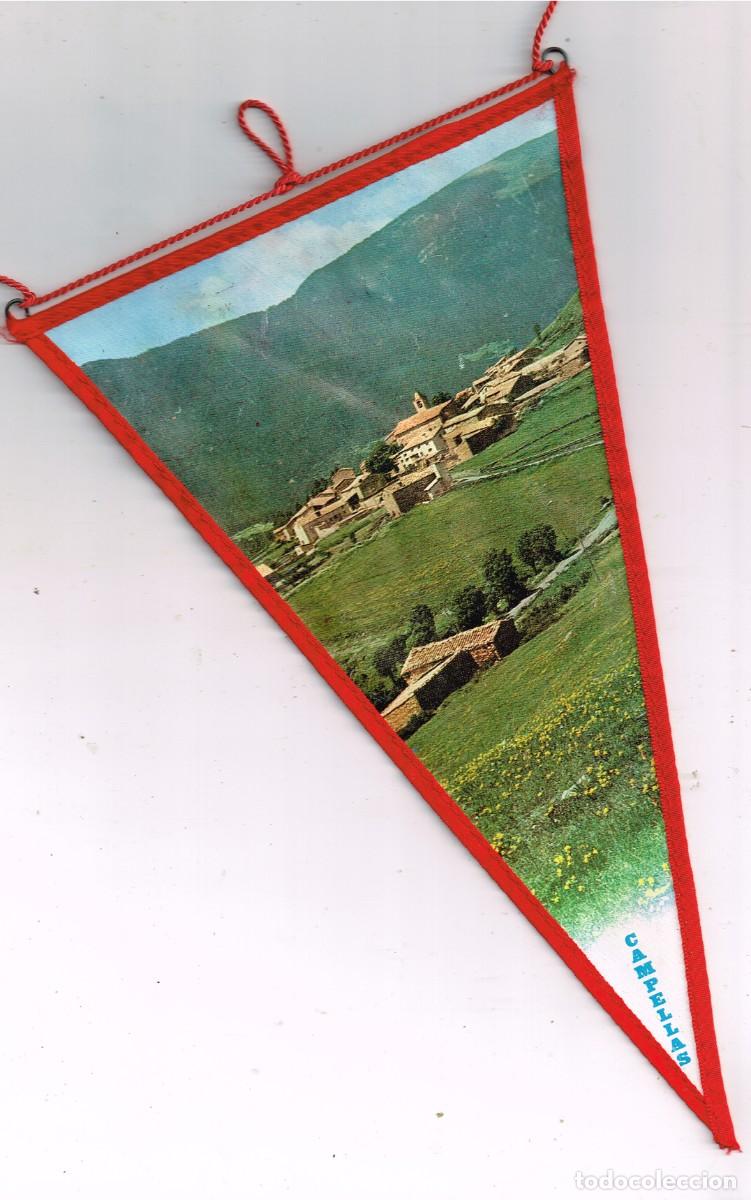 Galhardetes de cole&ccedil;&atilde;o: 60&acute;s ca. BANDER&Iacute;N TELA/SERIGRAF&Iacute;A CAMPELLAS / CAMPELLES GIRONA FOTO POBLACI&Oacute;N