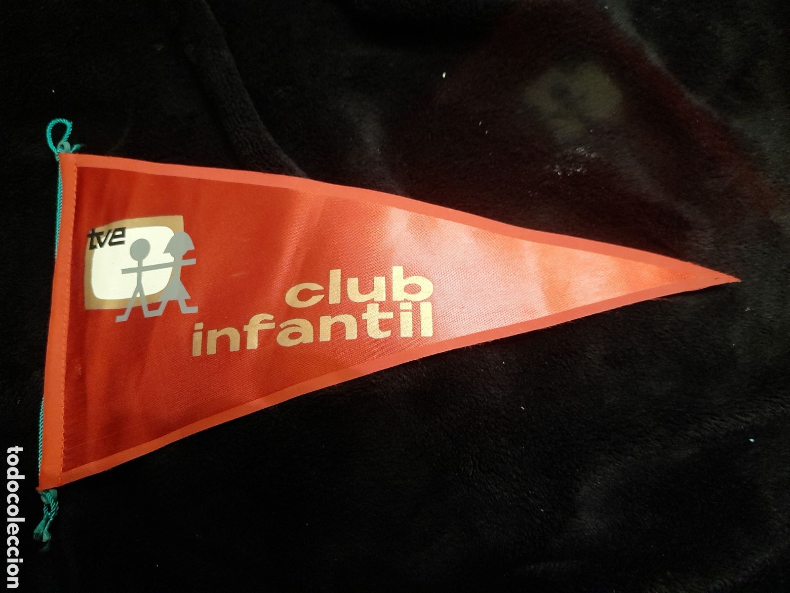 Fanions de collection: Antiguo banderin, TVE, Club infantil mide 26cm de alto