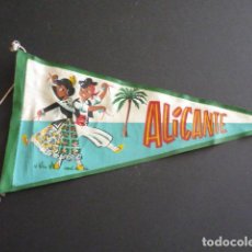 Banderines de colección: ALICANTE ANTIGUO BANDERIN AÑOS 60. Lote 396538094