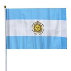 Banderines de colección: BANDERAS PLASTICAS ARGENTINA 2028 COTILLON CU. Lote 401386089