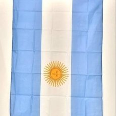 Banderines de colección: BANDERA ARGENTINA DE TELA 90 X 150 CM MUNDIAL PATRIO. Lote 401488124