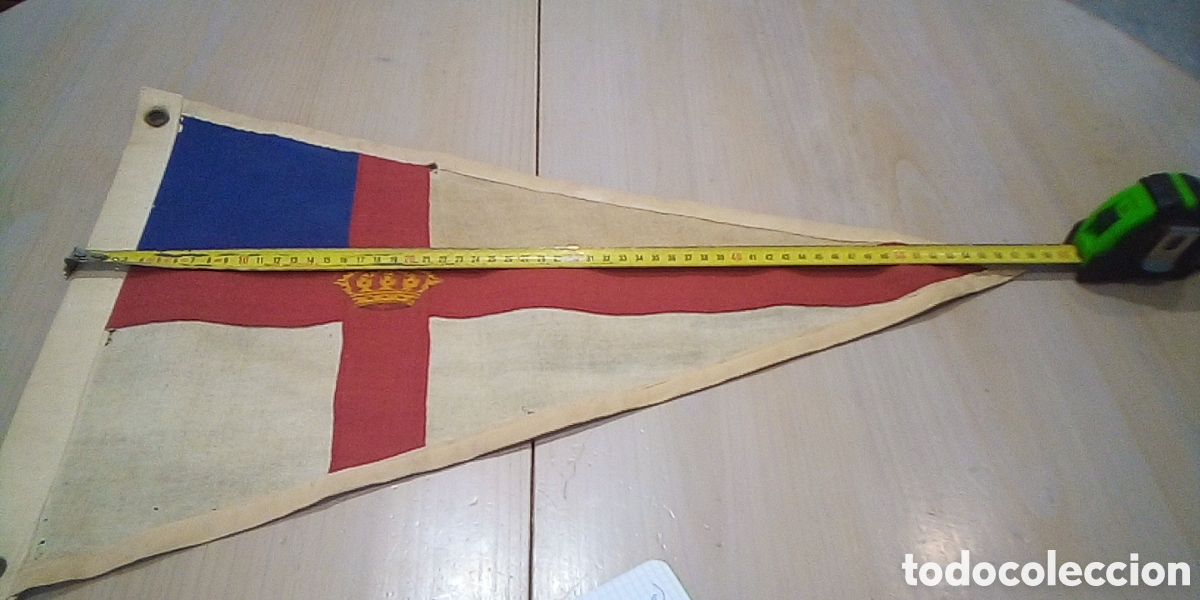 Fanions de collection: UNICO TC BANDER&Iacute;N GIGANTE REAL CLUB N&Aacute;UTICO DE SAN SEBASTI&Aacute;N DONOSTIA A&Ntilde;OS 50 58x40cm