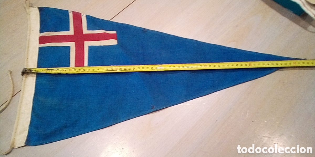 Sammlung von Wimpeln: UNICO TC BANDER&Iacute;N GIGANTE CLUB N&Aacute;UTICO ARENYS DE MAR MARESME BARCELONA TELA A&Ntilde;OS 50 63X33CM