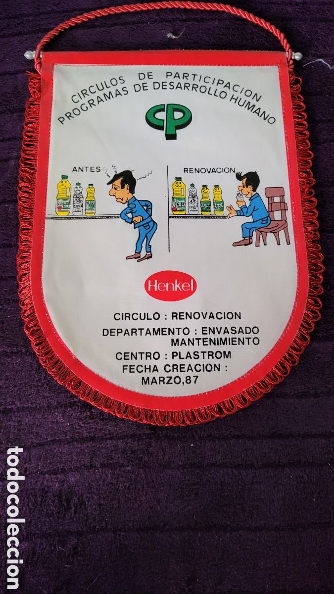 Banderines de colecci&oacute;n: Banderin Henkel Programas de desarrollo Humano - Foto 1