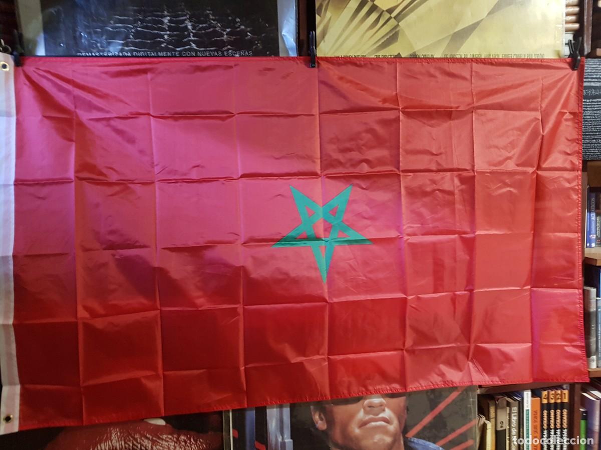 Banderines de colecci&oacute;n: BANDERA DE MARRUECOS 155CMX90CM