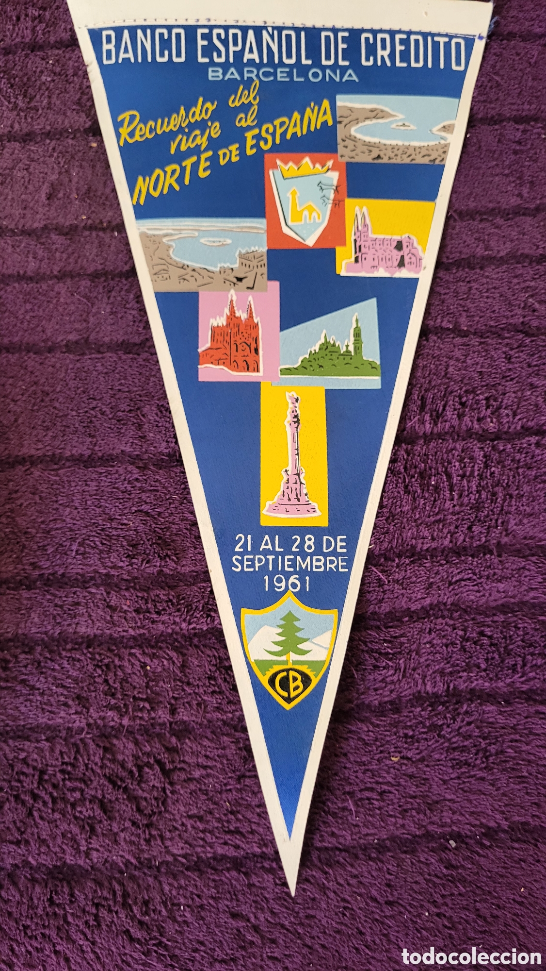 Banderines de colecci&oacute;n: Bander&iacute;n Banco Espa&ntilde;ol de Cr&eacute;dito Barcelona