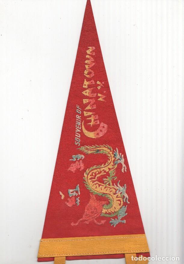 Sammlung von Wimpeln: BANDERIN: NUEVA YORK, EEUU - Souvenir del barrio de CHINATOWN de New York