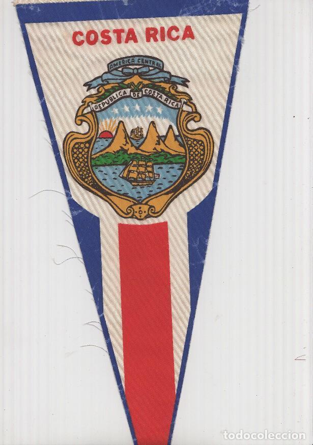 Sammlung von Wimpeln: BANDERIN: COSTA RICA - Banderin con Escudo de COSTA RICA
