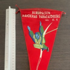 Banderines de colección: BANDERIN ORIGINAL AÑOS 1960 AGRUPACIÓN BANDERAS PARACAIDISTAS DEL EJÉRCITO DE TIERRA E.T.