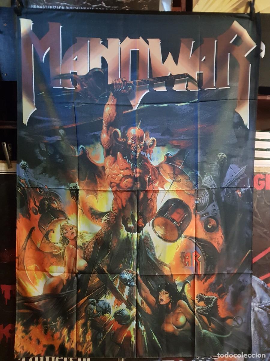 Banderines de colecci&oacute;n: BANDERA MANOWAR VERSI&Oacute;N 2 96CMX138CM - Foto 1