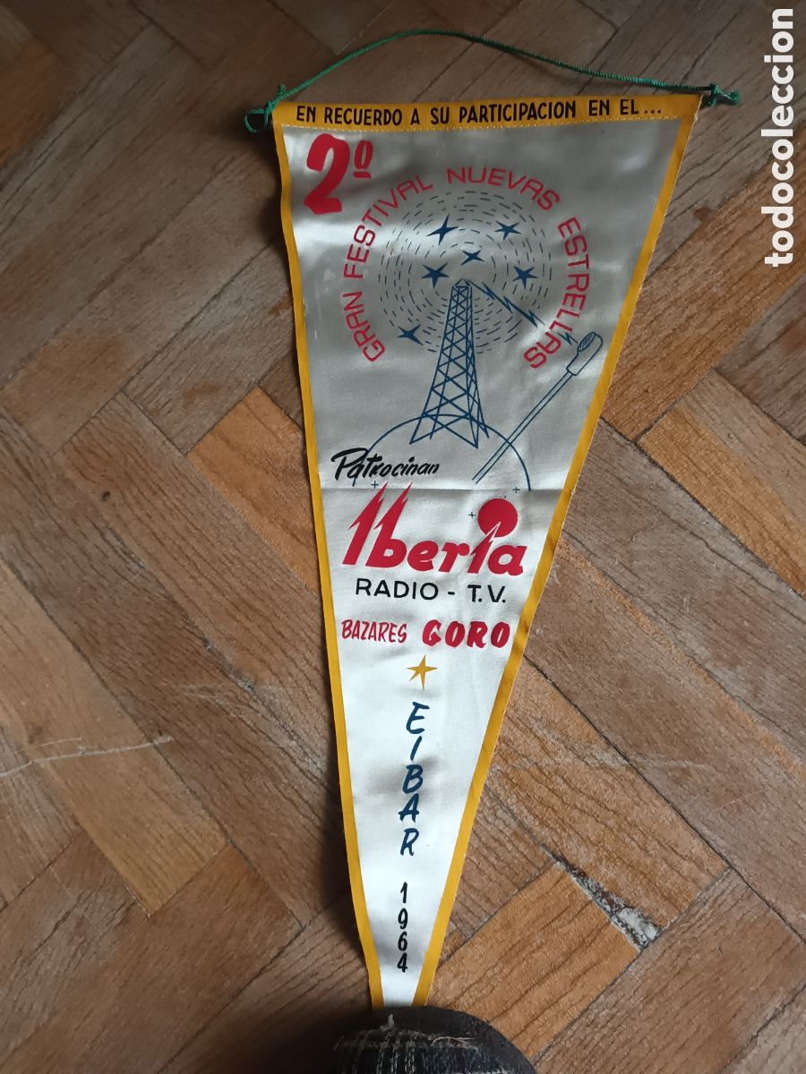 Sammlung von Wimpeln: 2 FESTIVAL NUEVAS ESTRELLAS. 1964. EIBAR. PATROCINADORES. VER FOTOS.