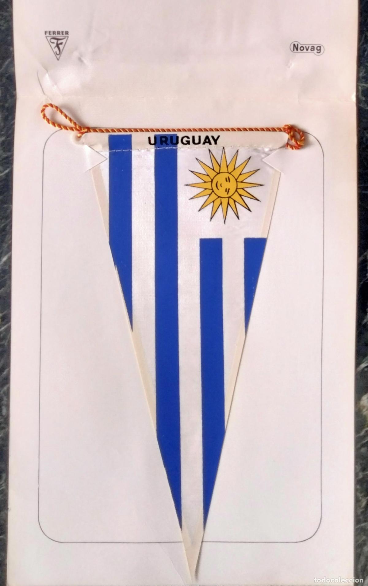 Sammlung von Wimpeln: Bander&iacute;n Uruguay. Laboratorios Ferrer